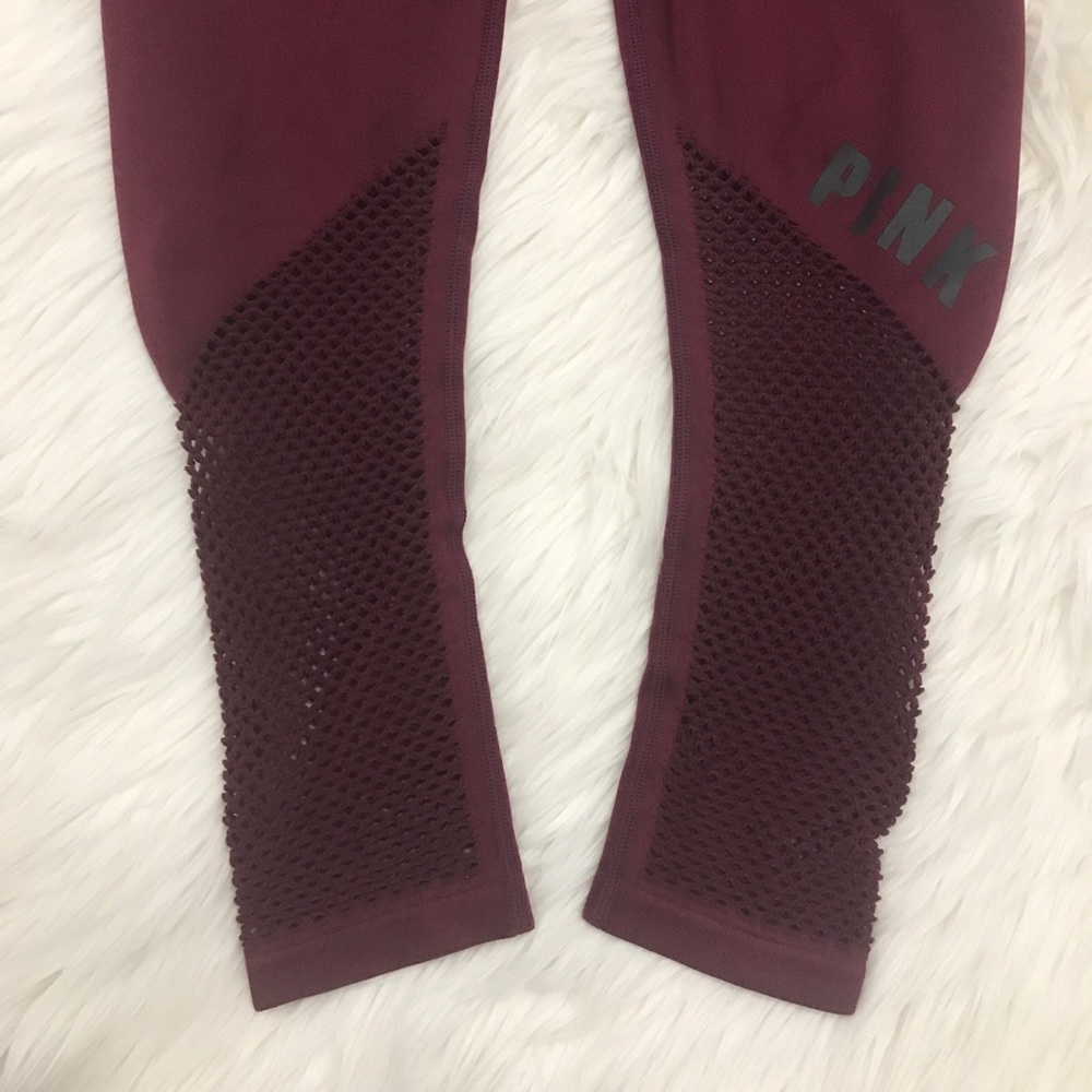 NWT PINK Ultimate Seamless Leggings Maroon - Picture 4 of 4